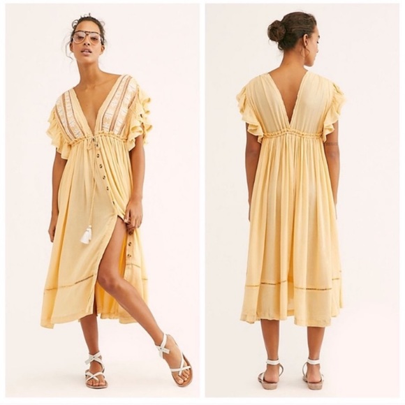 Free People Bali Will Wait For You Midi Dress - Picture 4 of 8